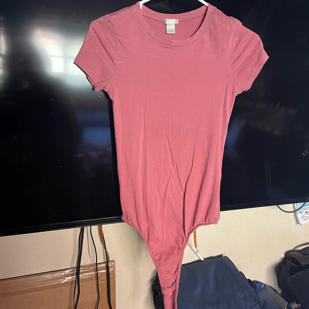 Pink t-shirt bodysuit